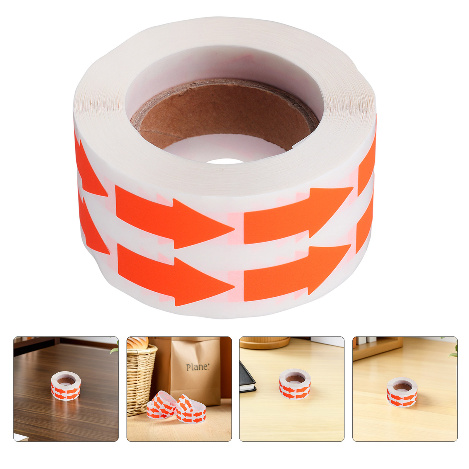 Sticker Label Roll - 2 рулона флуоресцентных наклеек-стрелок, самоклеящиеся светящиеся
