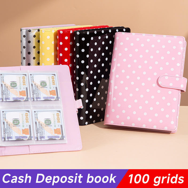 Notebook Dotted A5 - Красочная ретро-папка формата А5 с красными,