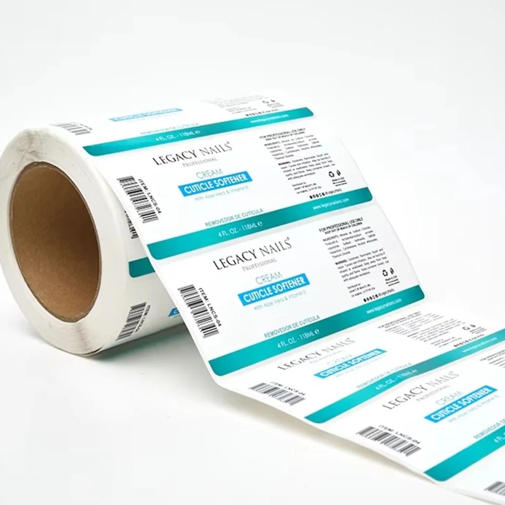 Sticker Label Roll - Изготовленные на заказ водонепроницаемые виниловые этикетки-наклейки