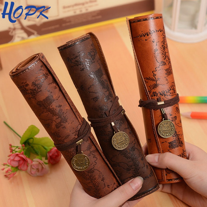 Pen Pouch Roll - Винтажные пеналы в стиле ретро с