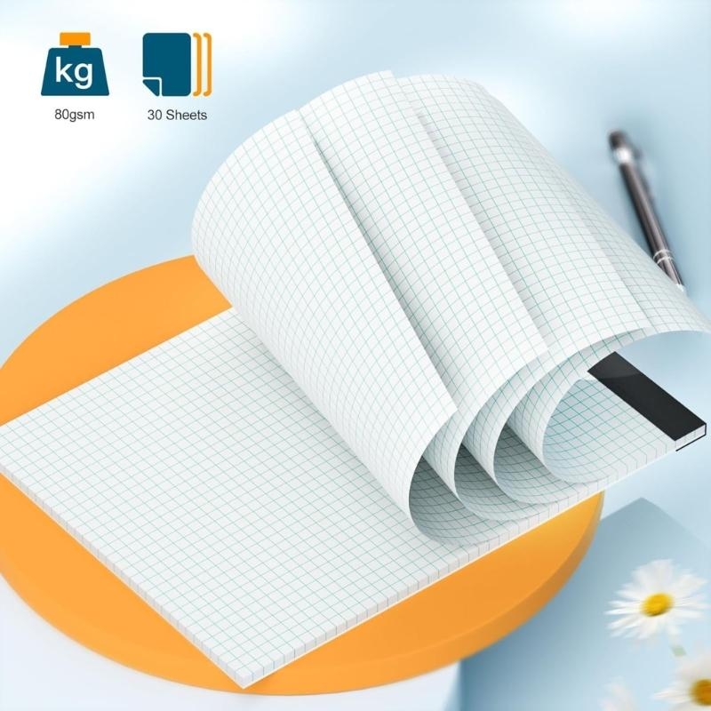 Y2GD 6 шт. А4 Диаграммная бума – обзор и цена Graph Paper Pad