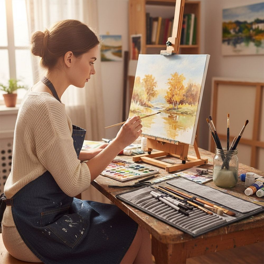 Холщовая сумка для хранения ки – обзор и цена Pen Pouch Roll
