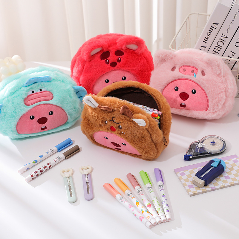 Плюшевая сумка-пенал с мультяш – обзор и цена Pencil Case Large